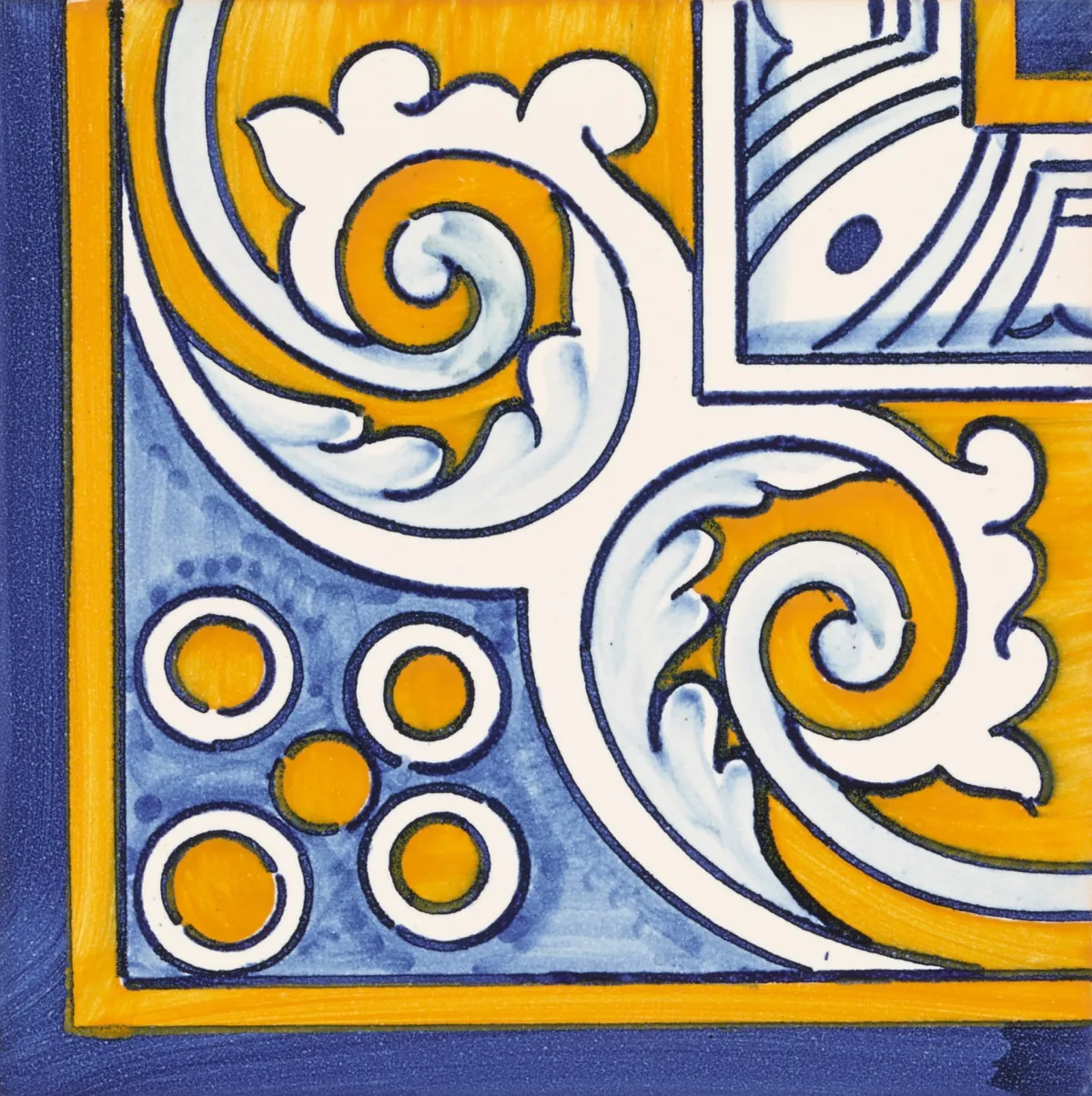<h3>ACL 314 Azul, Branco e Amarelo 14X14</h3><small>Colections and Tiles, Azulejo Tradicional</small>