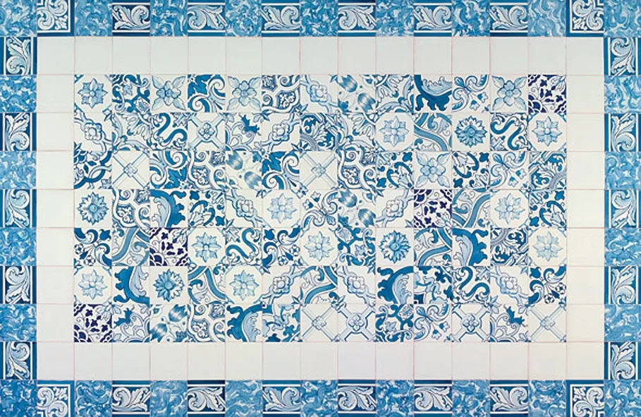 <h3>LISBOA Azul e Branco 238X154</h3><small>Colections and Tiles, Patchwork</small>
