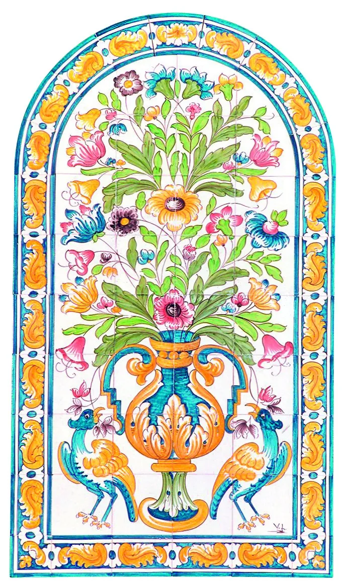 <h3>AGL 128 Azul e Branco 126X70</h3><small>Coleções & Azulejos, Painéis Azulejares</small>