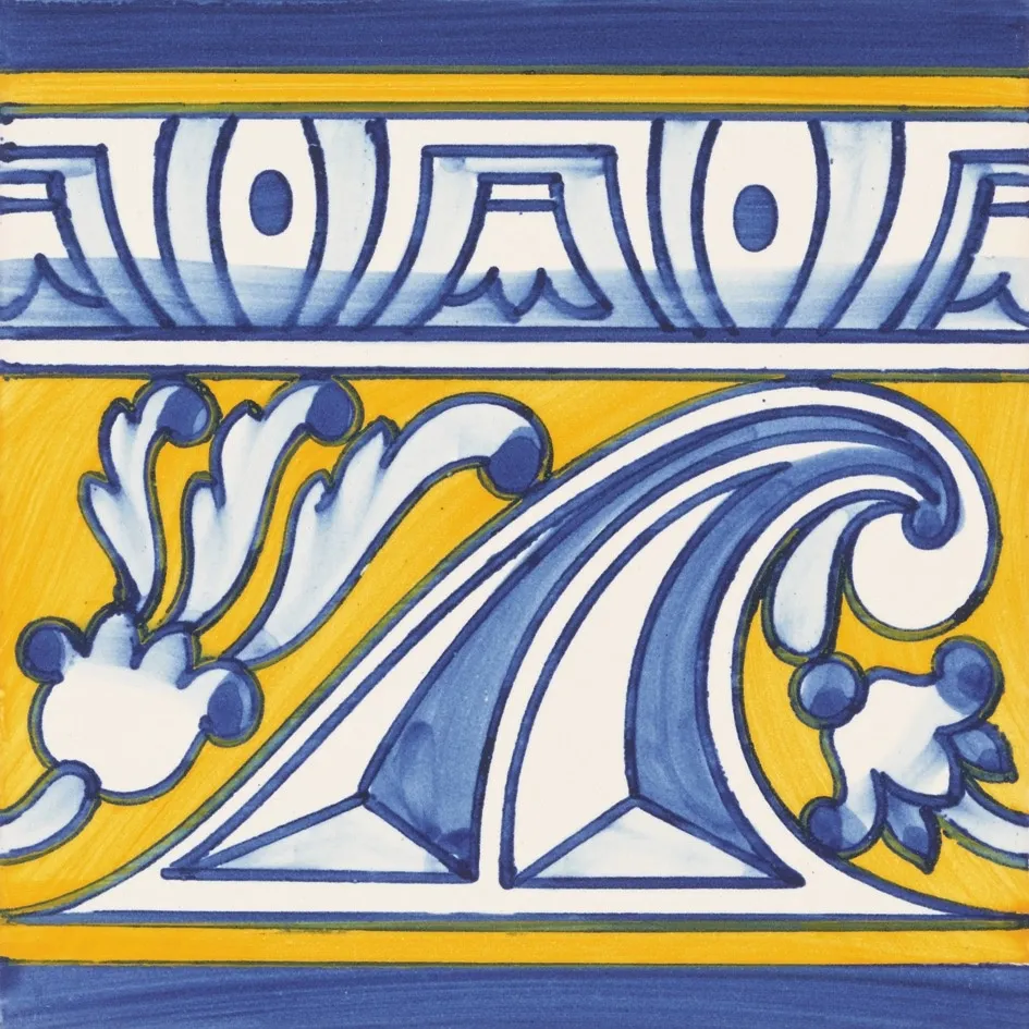 <h3>ABL 314 1 Azul, Branco e Amarelo 14X14</h3><small>Colections and Tiles, Azulejo Tradicional</small>