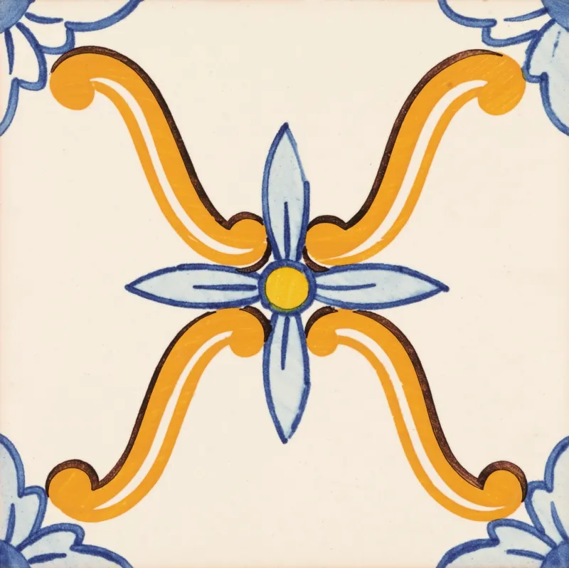 APL 190 Azul, Branco e Amarelo 14X14