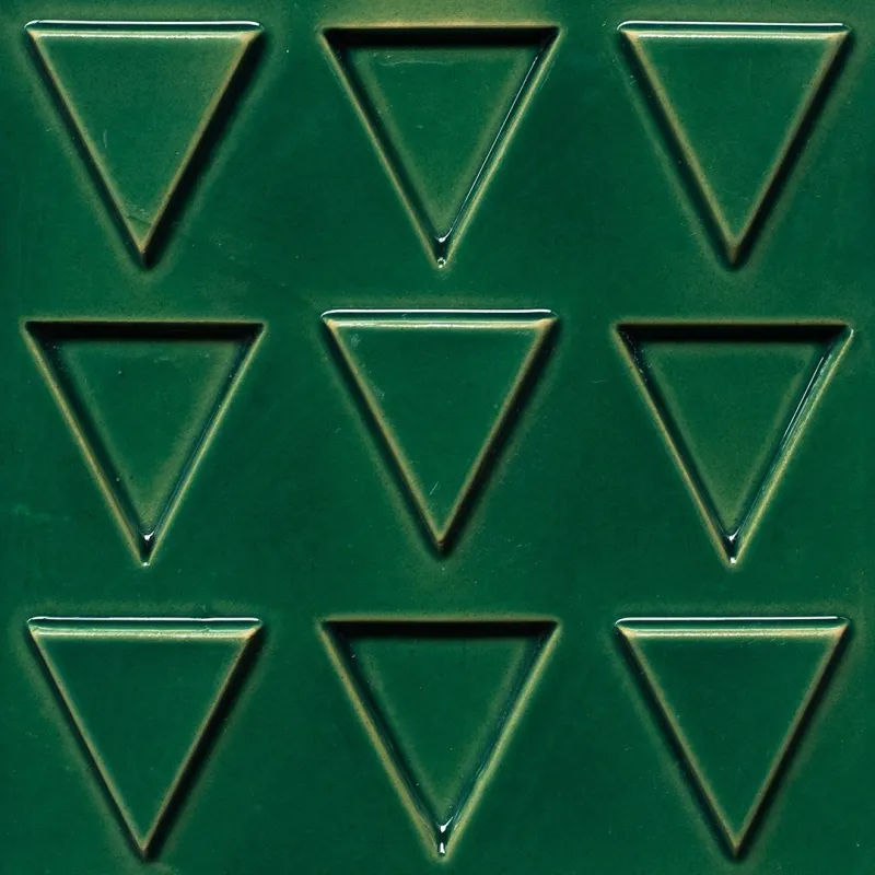 M SARAIVA VID TRIANGULOS  VERDE T8 14x14